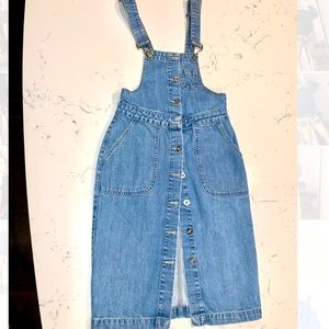 Missguided denim jumper dress sz 2